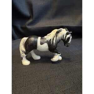 SCHLEICH Tinker Mare Horse 2003 Black White Clydesdale Retired **READ**